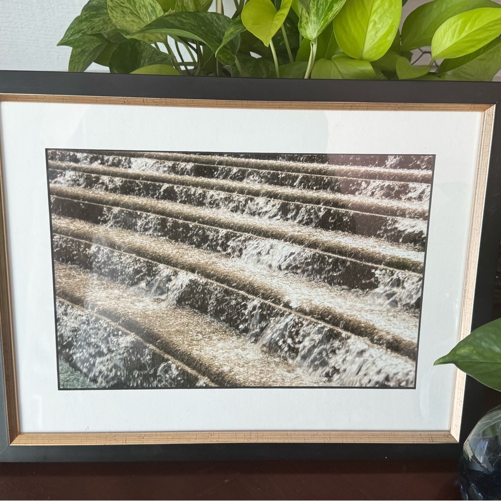 Framed Waterfall Art Photography - At the Vatican in Rome Italy.